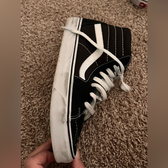 Black High Top Vans - Picture 5 of 6